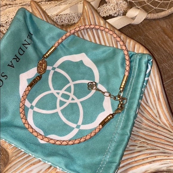 Kendra Scott Cooper braided leather choker *RARE* - Picture 3 of 7